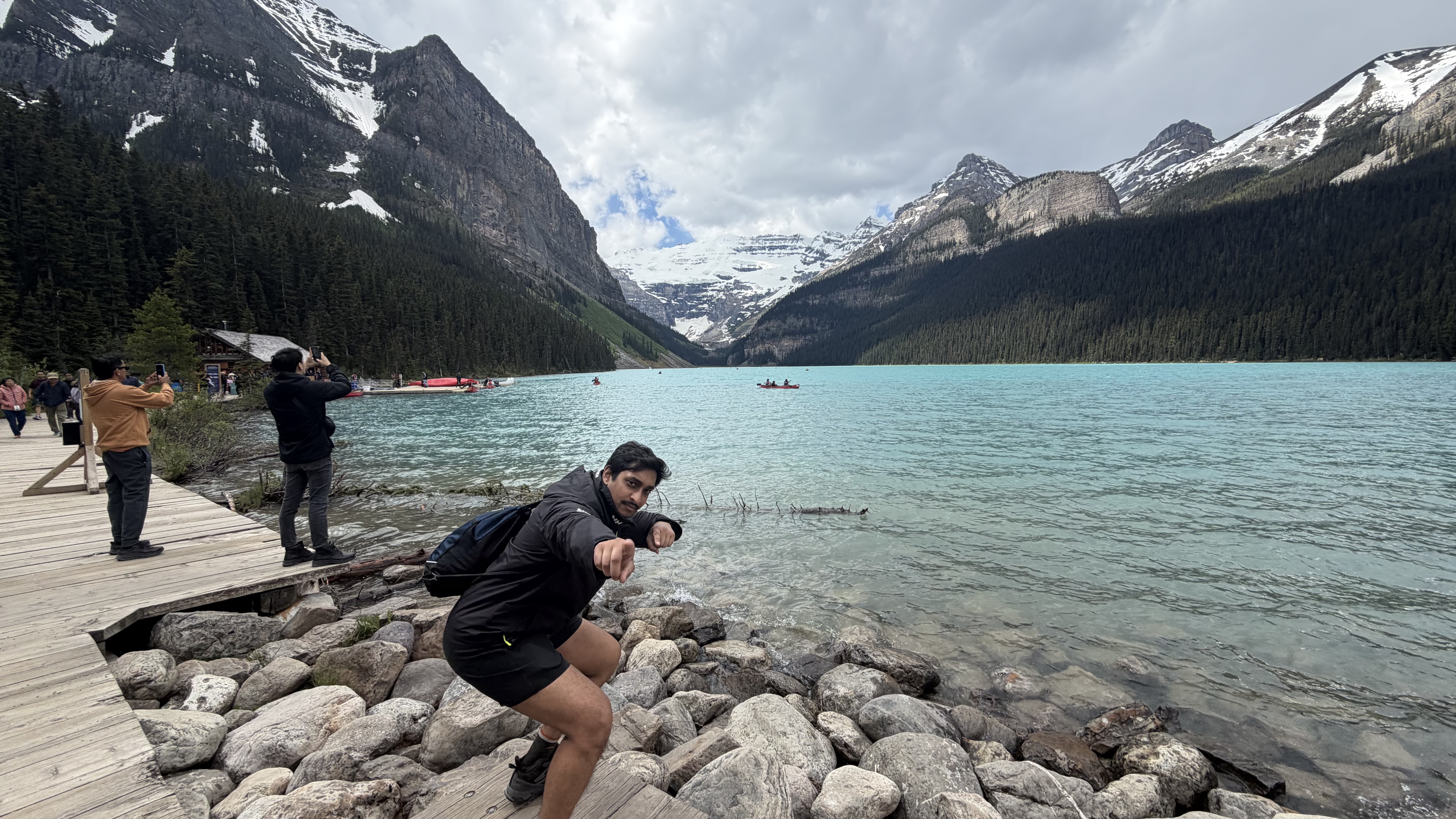 Sightseeing at Lake Louise
